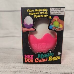 Schylling NeeDoh Magic Doh Color Eggs Squishy Stress Toy Pink Hidden Color Egg